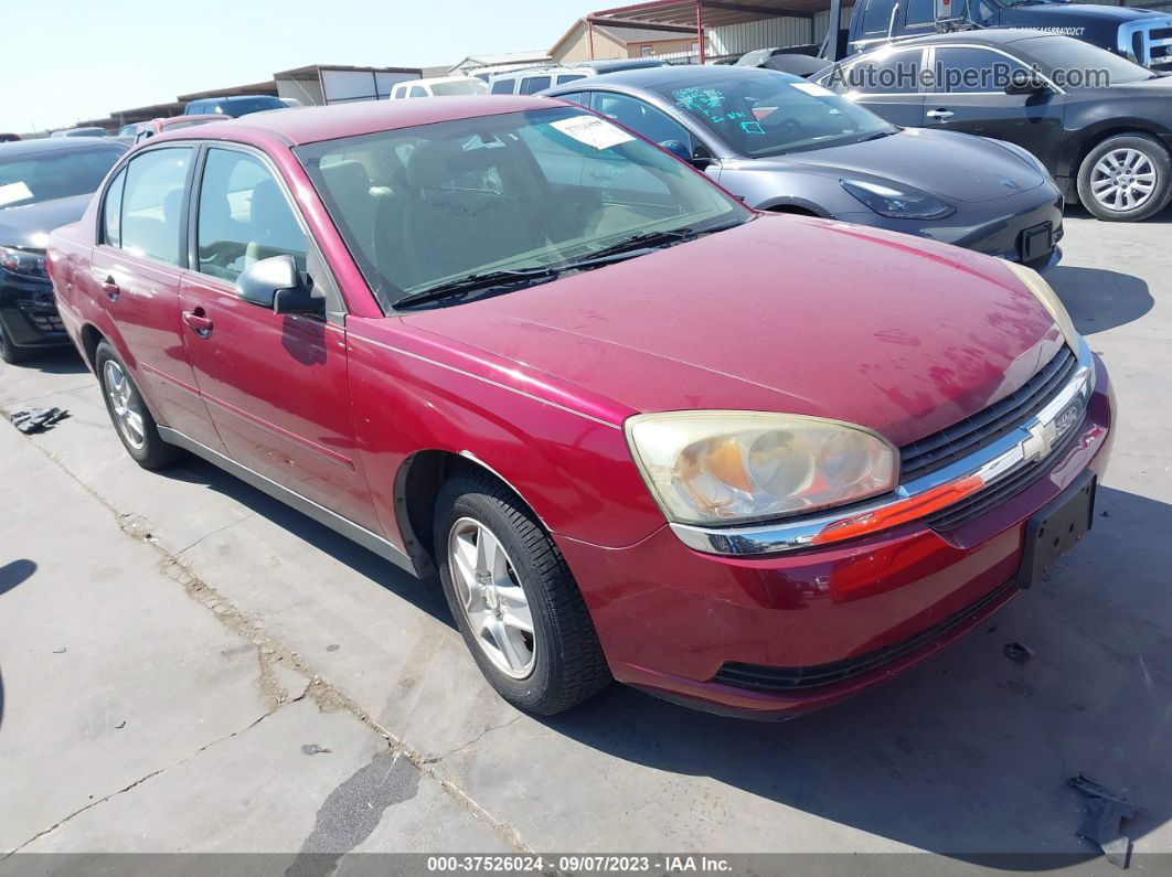 2004 Chevrolet Malibu Ls Red vin: 1G1ZT54804F166090