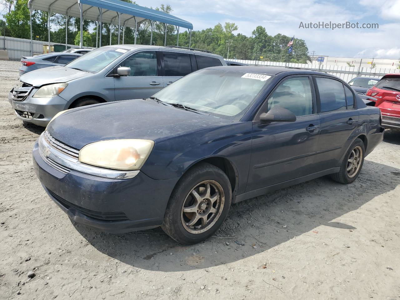 2004 Chevrolet Malibu Ls Blue vin: 1G1ZT54814F188096