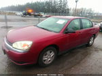 2004 Chevrolet Malibu Ls Red vin: 1G1ZT54824F201566