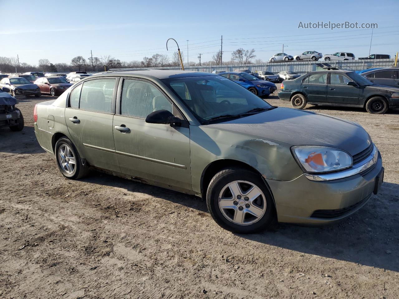 2004 Chevrolet Malibu Ls Green vin: 1G1ZT54864F117878