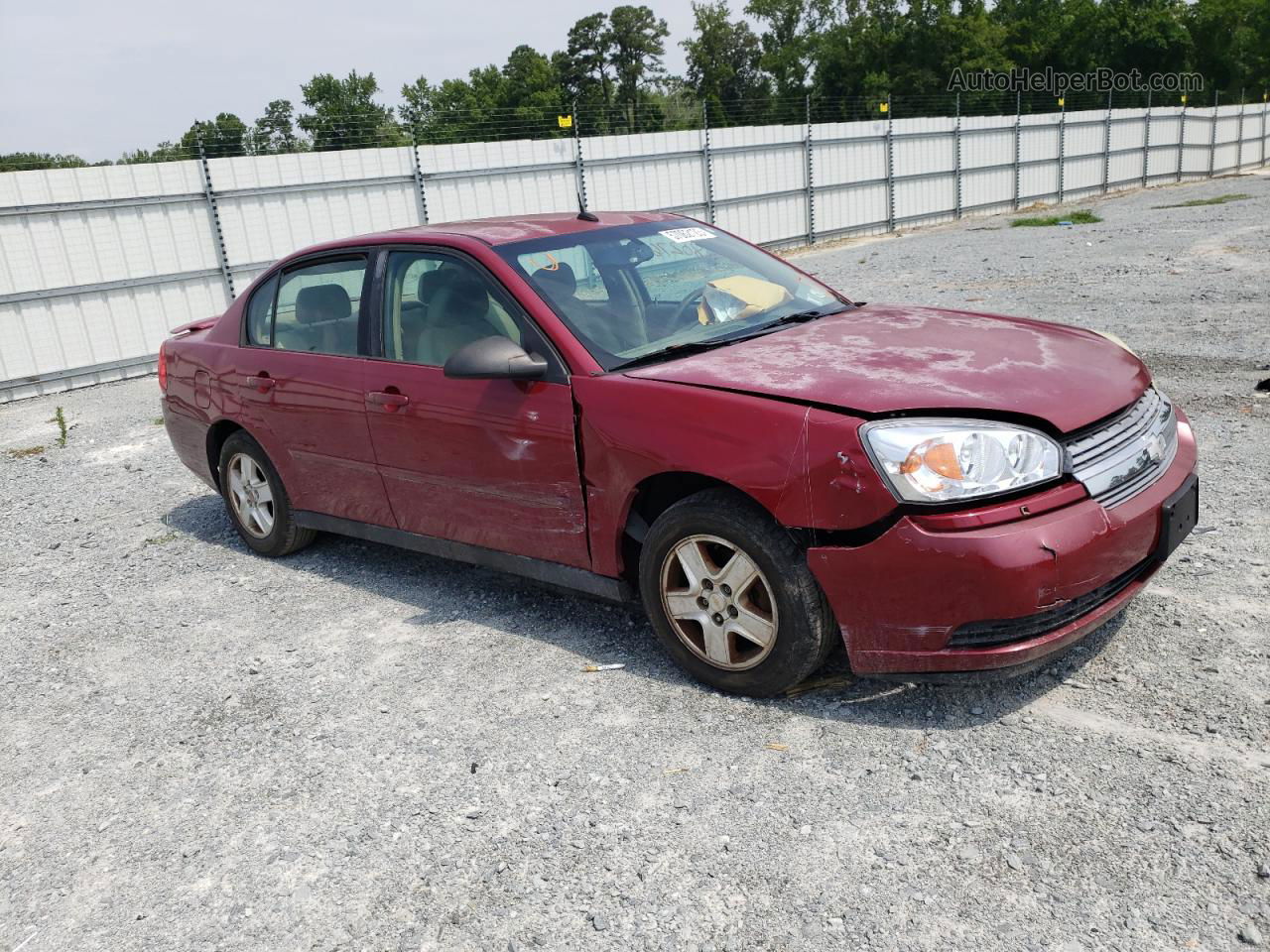 2004 Chevrolet Malibu Ls Red vin: 1G1ZT54884F231364