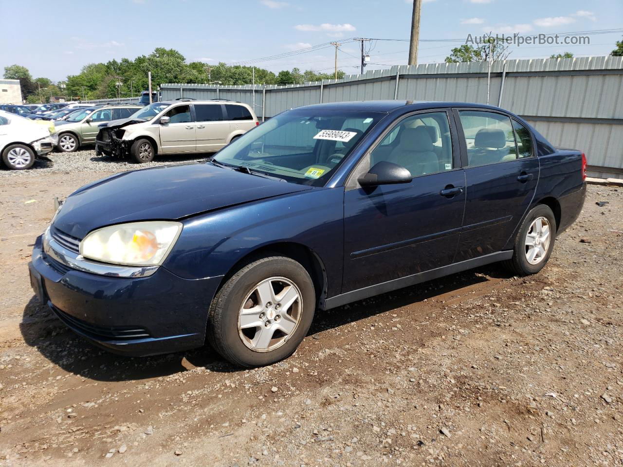 2004 Chevrolet Malibu Ls Blue vin: 1G1ZT548X4F204036