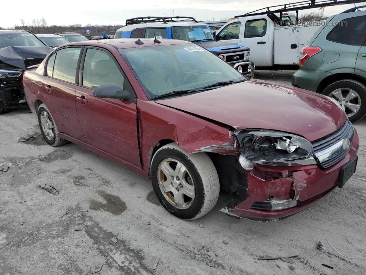 2004 Chevrolet Malibu Lt Maroon vin: 1G1ZU54834F185634