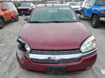 2004 Chevrolet Malibu Lt Темно-бордовый vin: 1G1ZU54834F185634