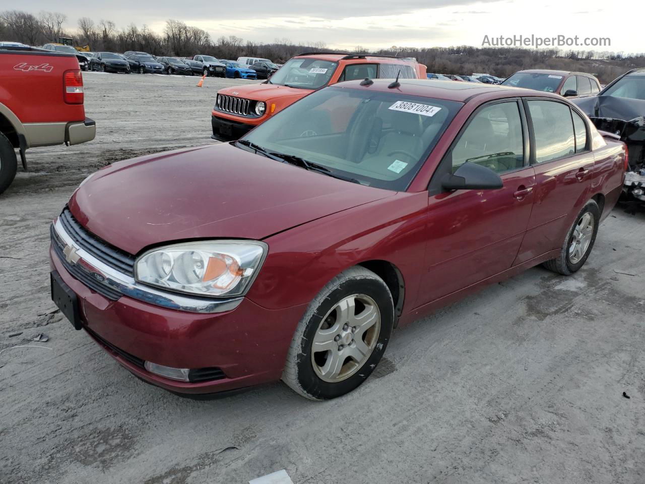 2004 Chevrolet Malibu Lt Maroon vin: 1G1ZU54834F185634