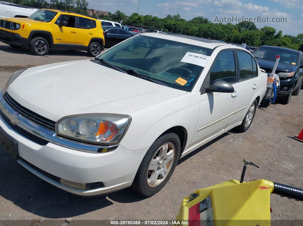 2004 Chevrolet Malibu Lt White vin: 1G1ZU54844F119562