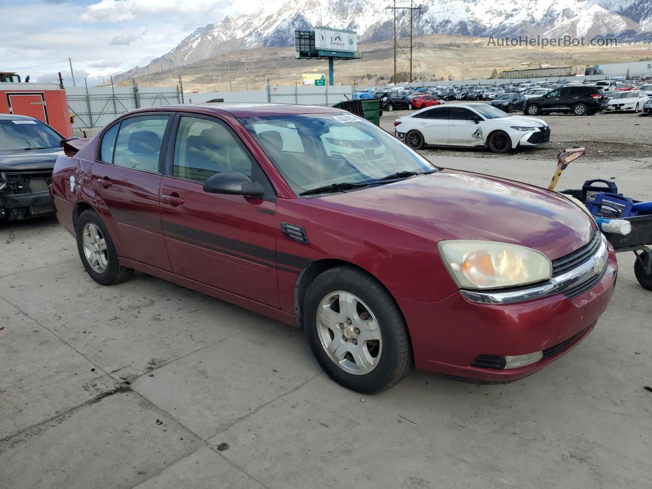 2004 Chevrolet Malibu Lt Red vin: 1G1ZU54854F100129