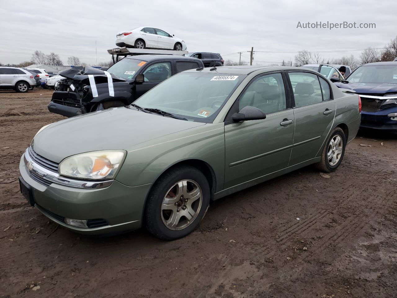 2004 Chevrolet Malibu Lt Green vin: 1G1ZU54854F137049