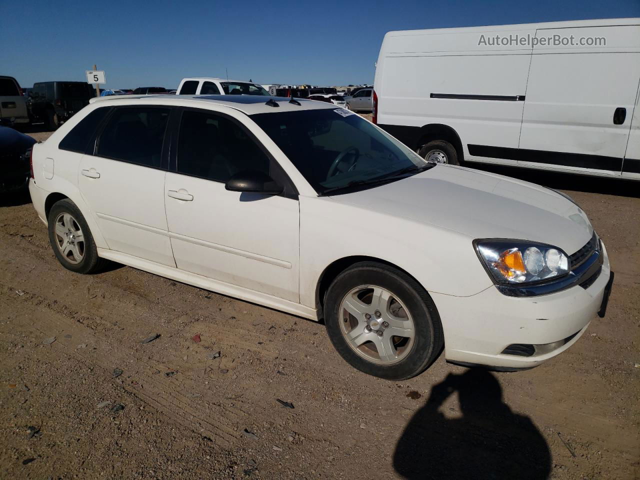 2004 Chevrolet Malibu Maxx Lt White vin: 1G1ZU64844F218663