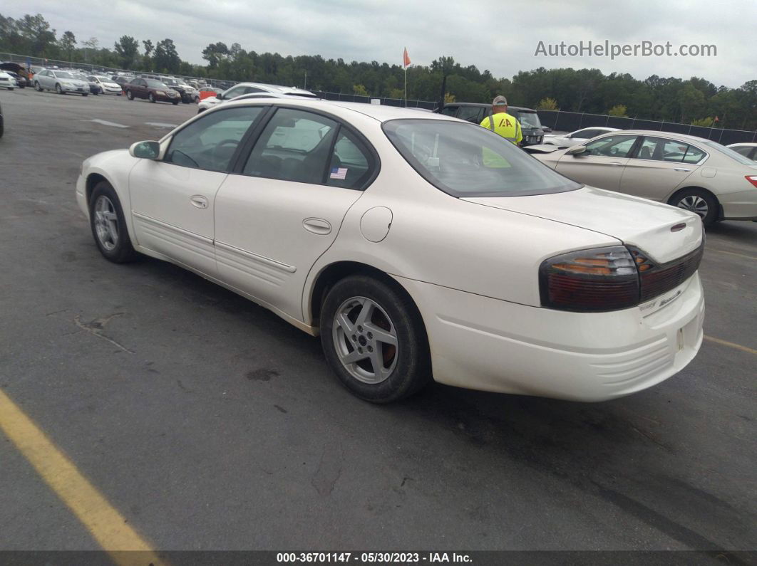 2005 Pontiac Bonneville Se White vin: 1G2HX52K35U116355