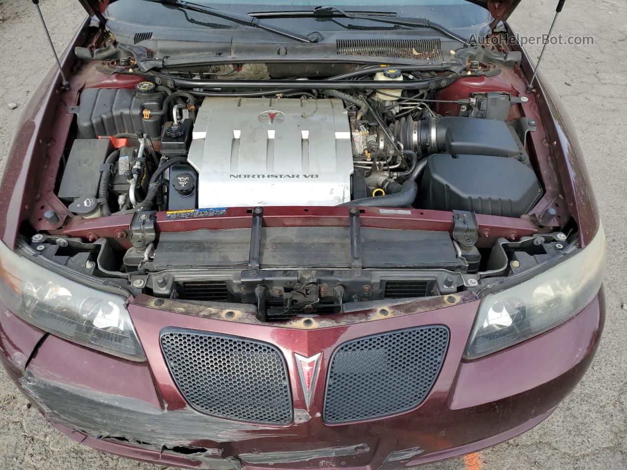 2005 Pontiac Bonneville Gxp Burgundy vin: 1G2HZ54Y65U133100