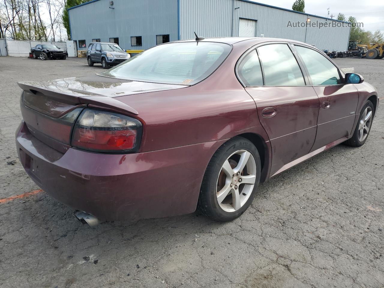 2005 Pontiac Bonneville Gxp Burgundy vin: 1G2HZ54Y65U133100