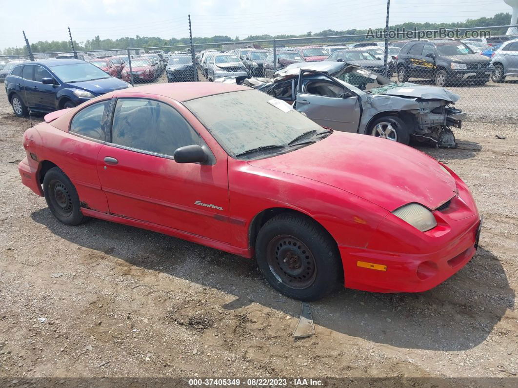 2000 Pontiac Sunfire Se Red vin: 1G2JB1241Y7129392