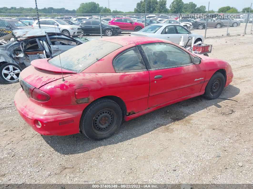 2000 Pontiac Sunfire Se Red vin: 1G2JB1241Y7129392