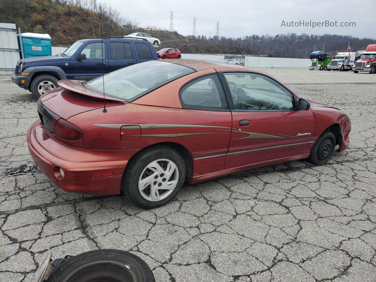 2000 Pontiac Sunfire Se Orange vin: 1G2JB1245Y7356150