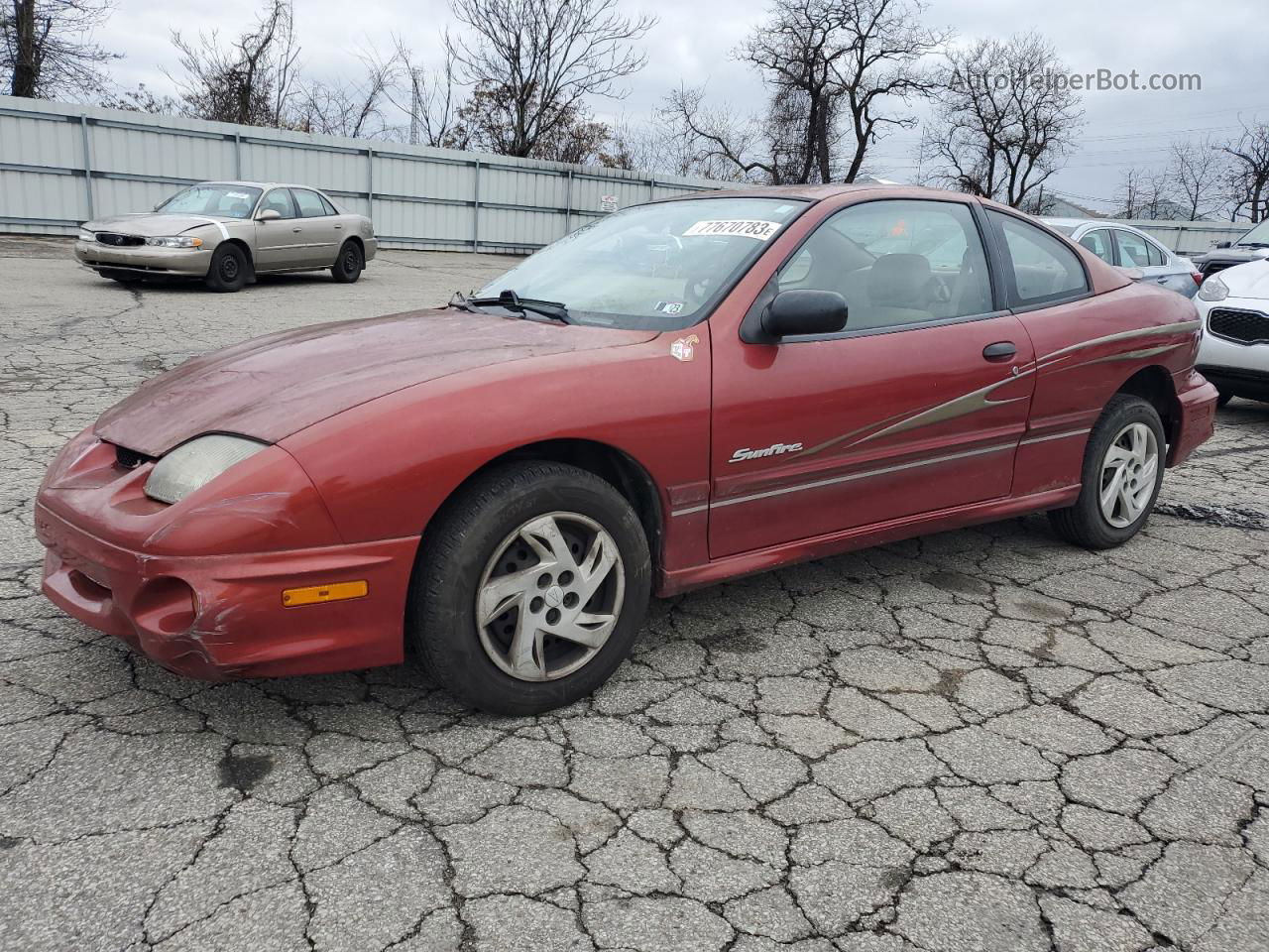 2000 Pontiac Sunfire Se Orange vin: 1G2JB1245Y7356150