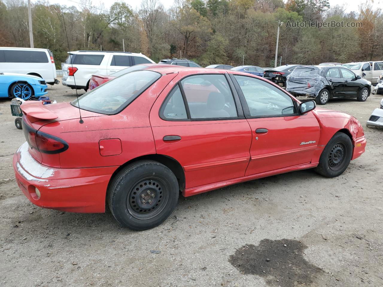 2000 Pontiac Sunfire Se Red vin: 1G2JB5241Y7401110