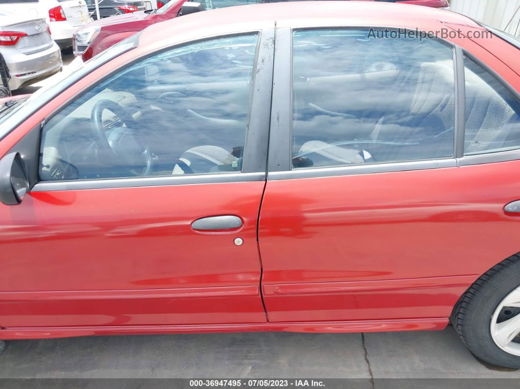 2000 Pontiac Sunfire Se Red vin: 1G2JB5245Y7230264