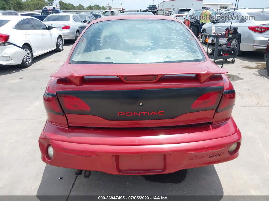 2000 Pontiac Sunfire Se Red vin: 1G2JB5245Y7230264