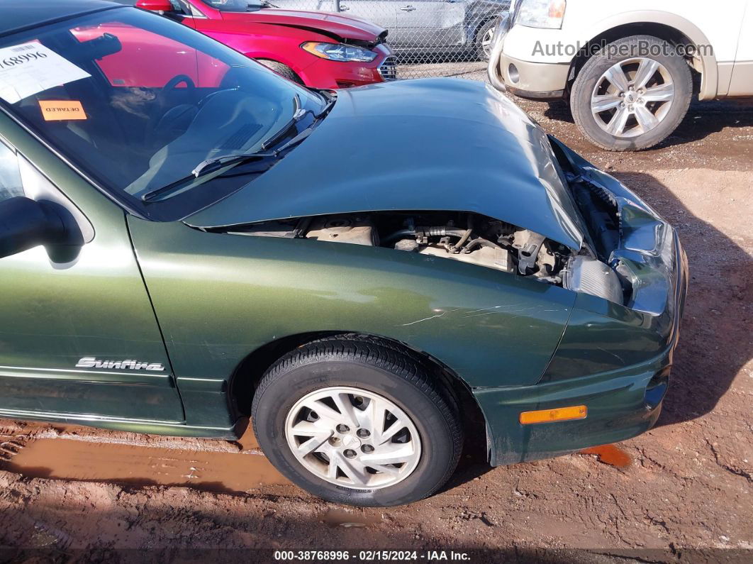 2000 Pontiac Sunfire Se Green vin: 1G2JB5246Y7403628