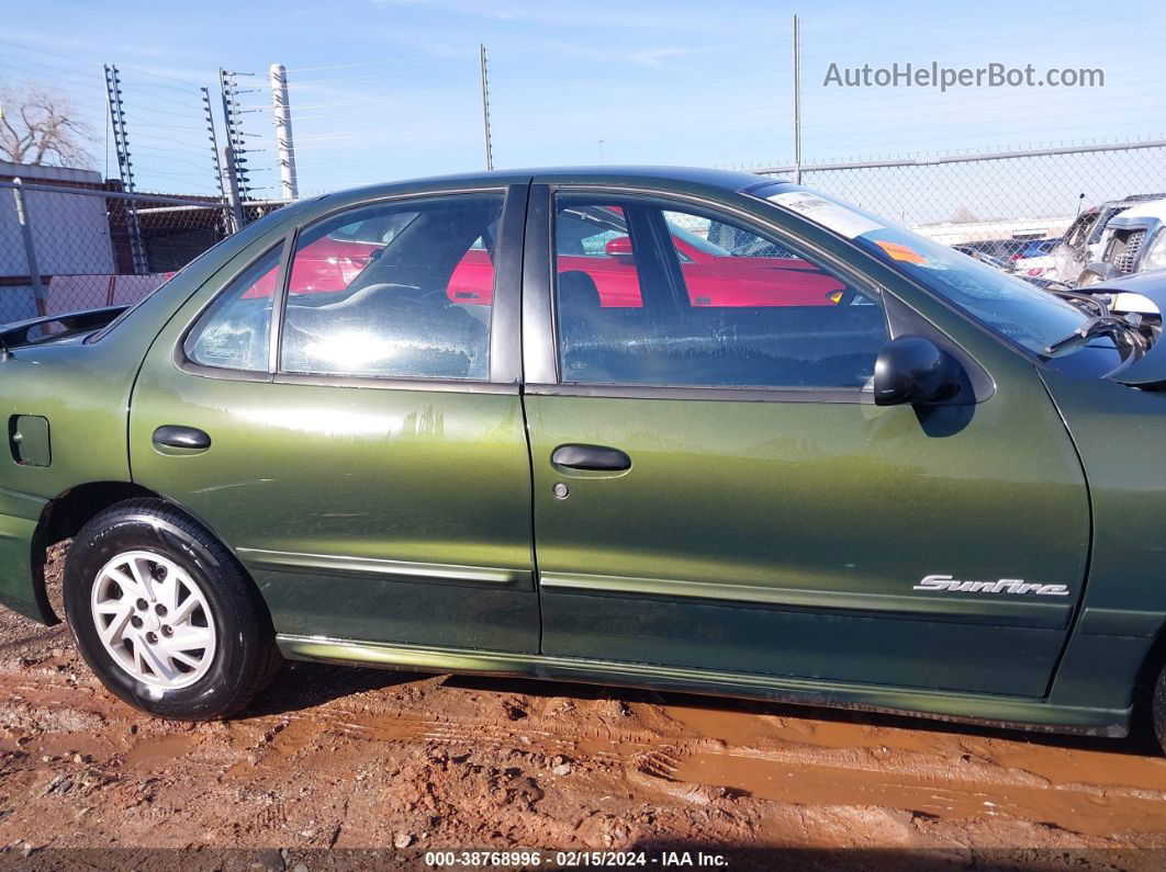 2000 Pontiac Sunfire Se Green vin: 1G2JB5246Y7403628