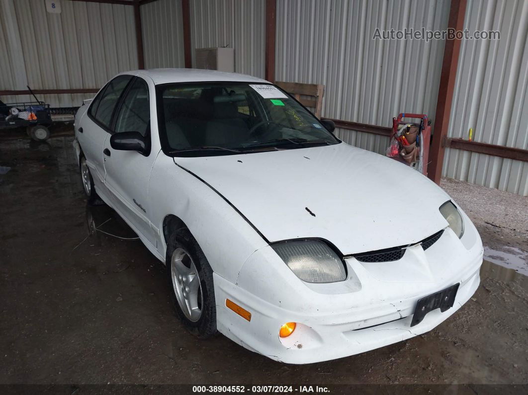 2000 Pontiac Sunfire Se White vin: 1G2JB524XY7370357