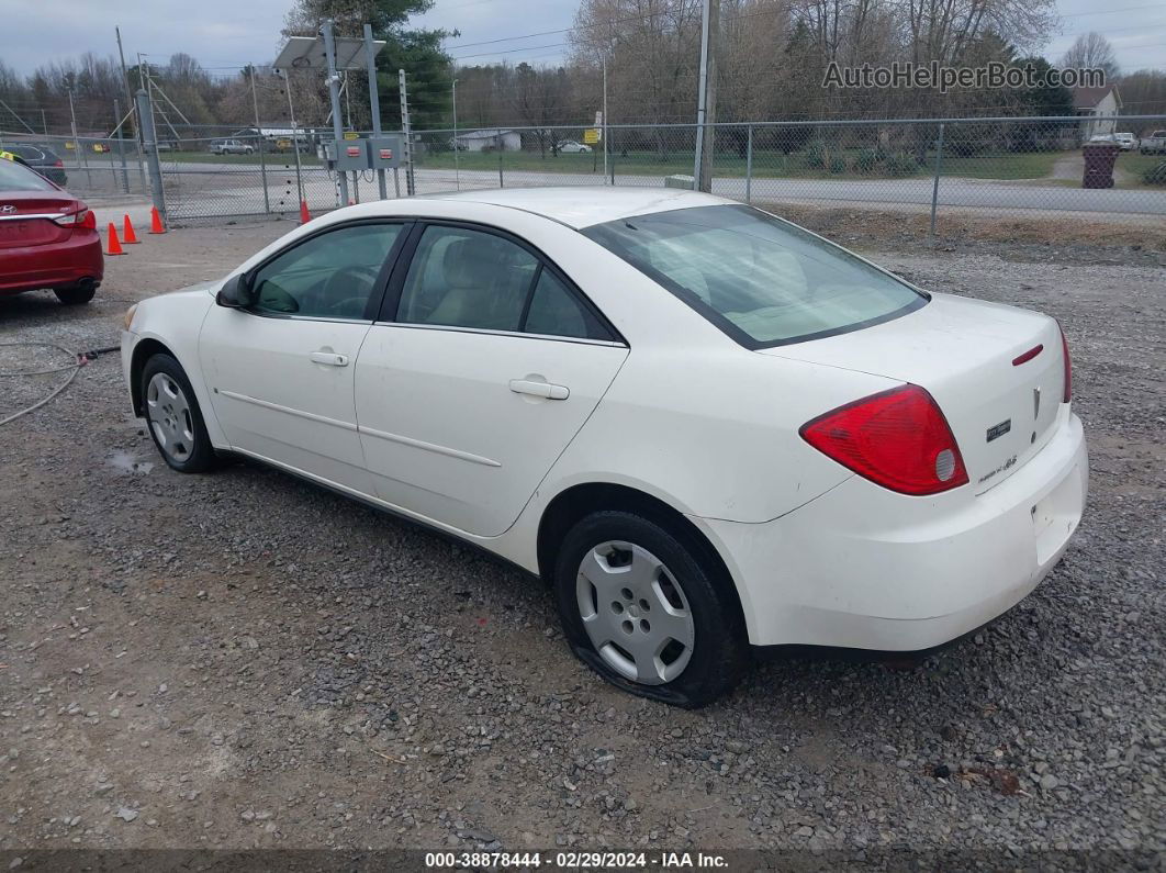 2006 Pontiac G6   White vin: 1G2ZF55B064277699