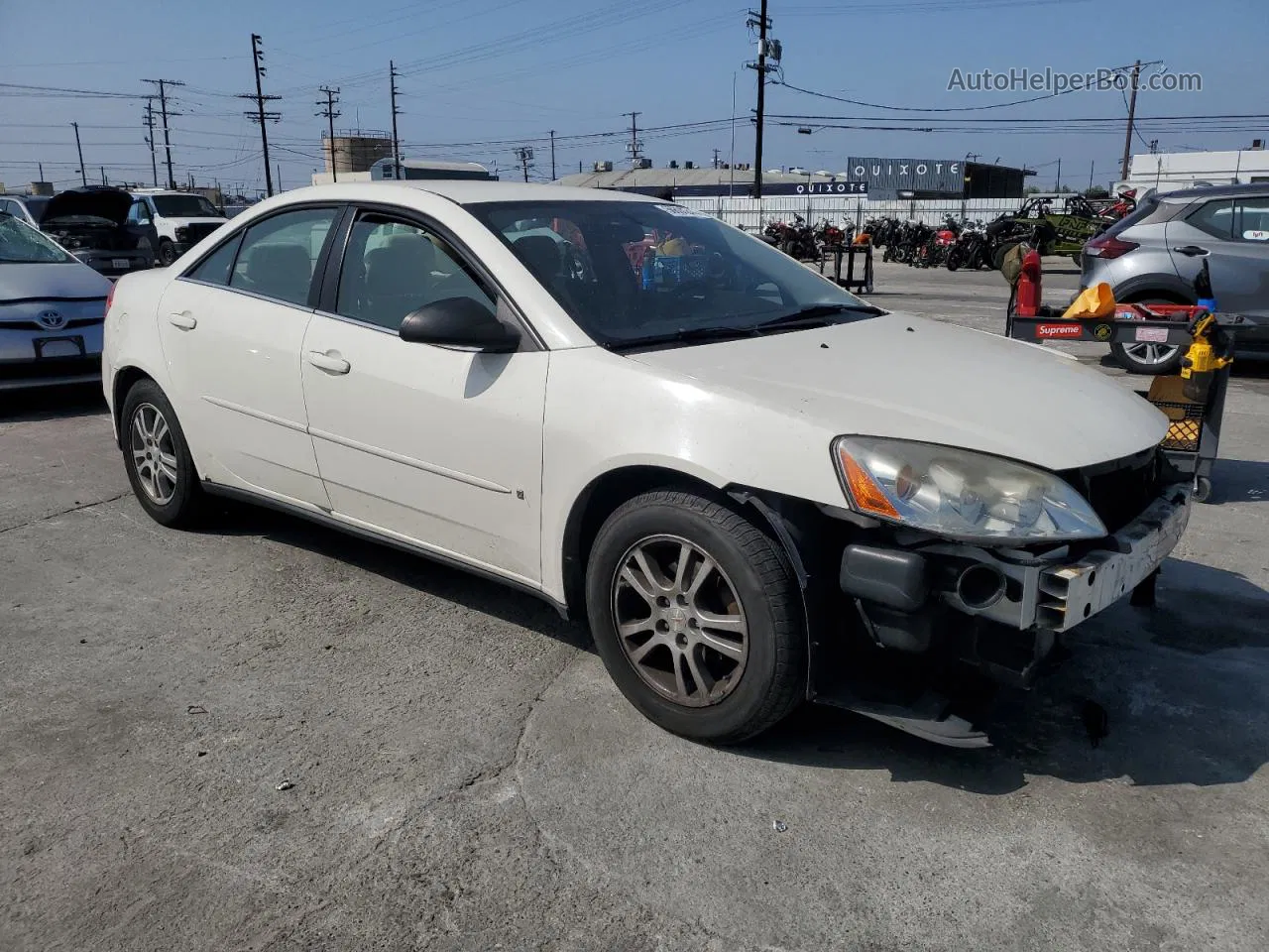 2006 Pontiac G6 Se White vin: 1G2ZF55B264286212