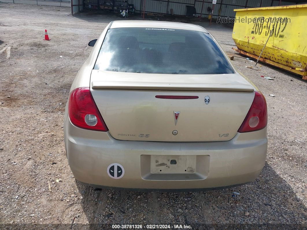 2006 Pontiac G6   Золотой vin: 1G2ZG558064109403