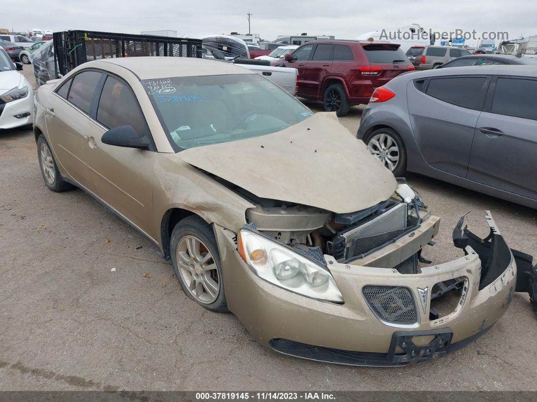 2006 Pontiac G6 6-cyl Tan vin: 1G2ZG558664132930