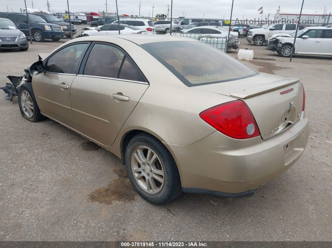 2006 Pontiac G6 6-cyl Tan vin: 1G2ZG558664132930