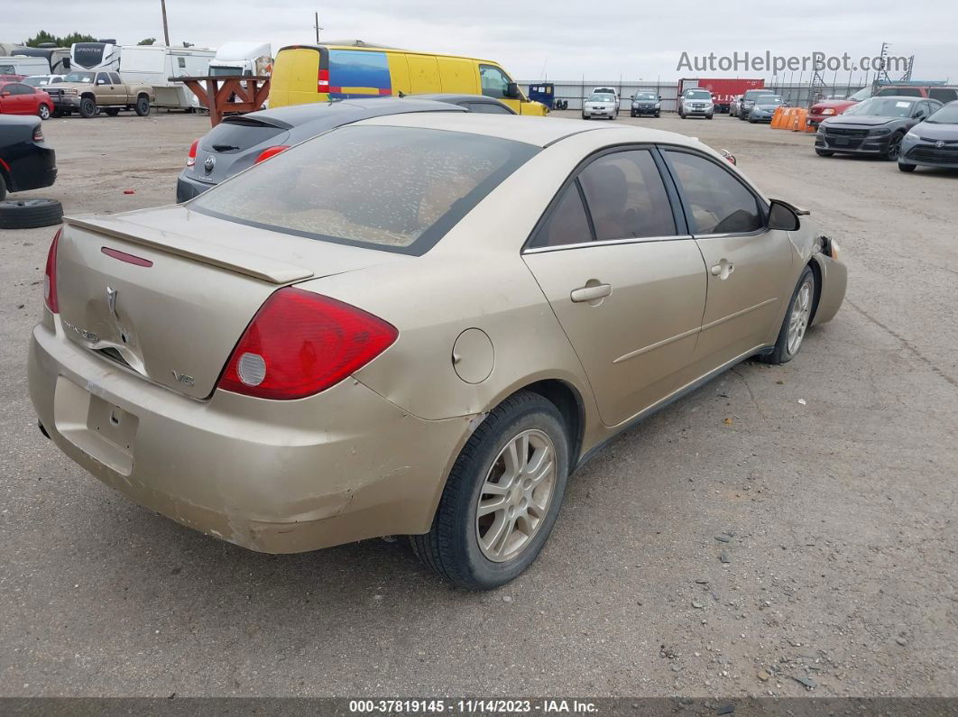 2006 Pontiac G6 6-cyl Tan vin: 1G2ZG558664132930