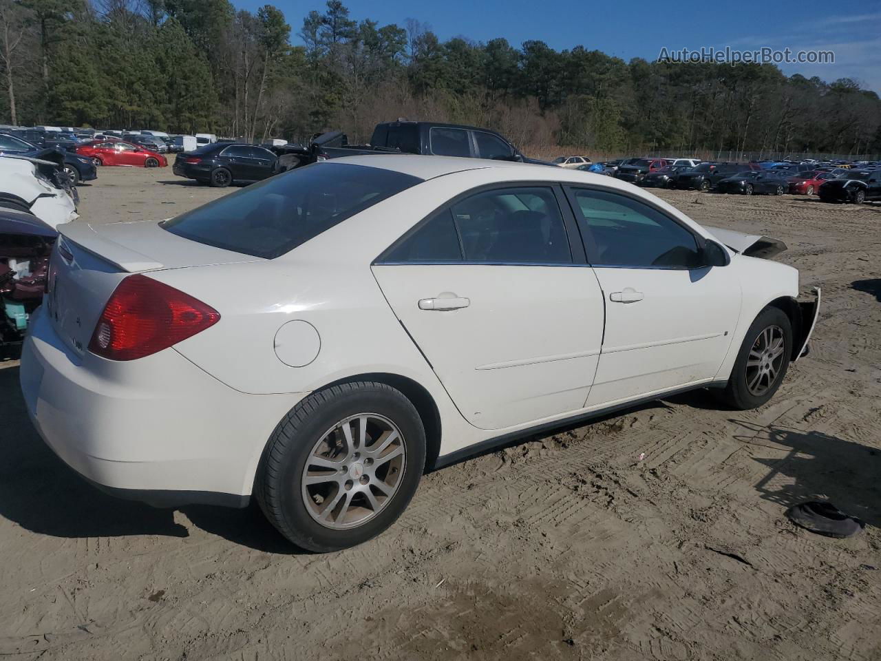 2006 Pontiac G6 Se1 White vin: 1G2ZG558764230798