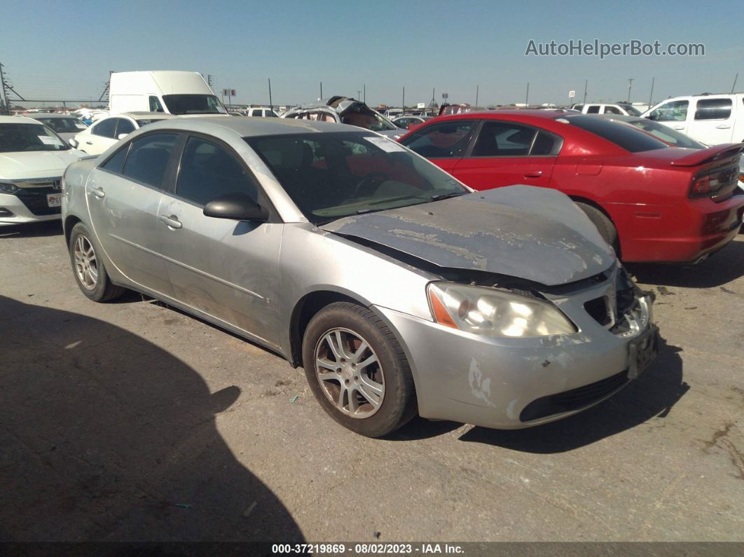 2006 Pontiac G6 6-cyl Silver vin: 1G2ZG558864230809