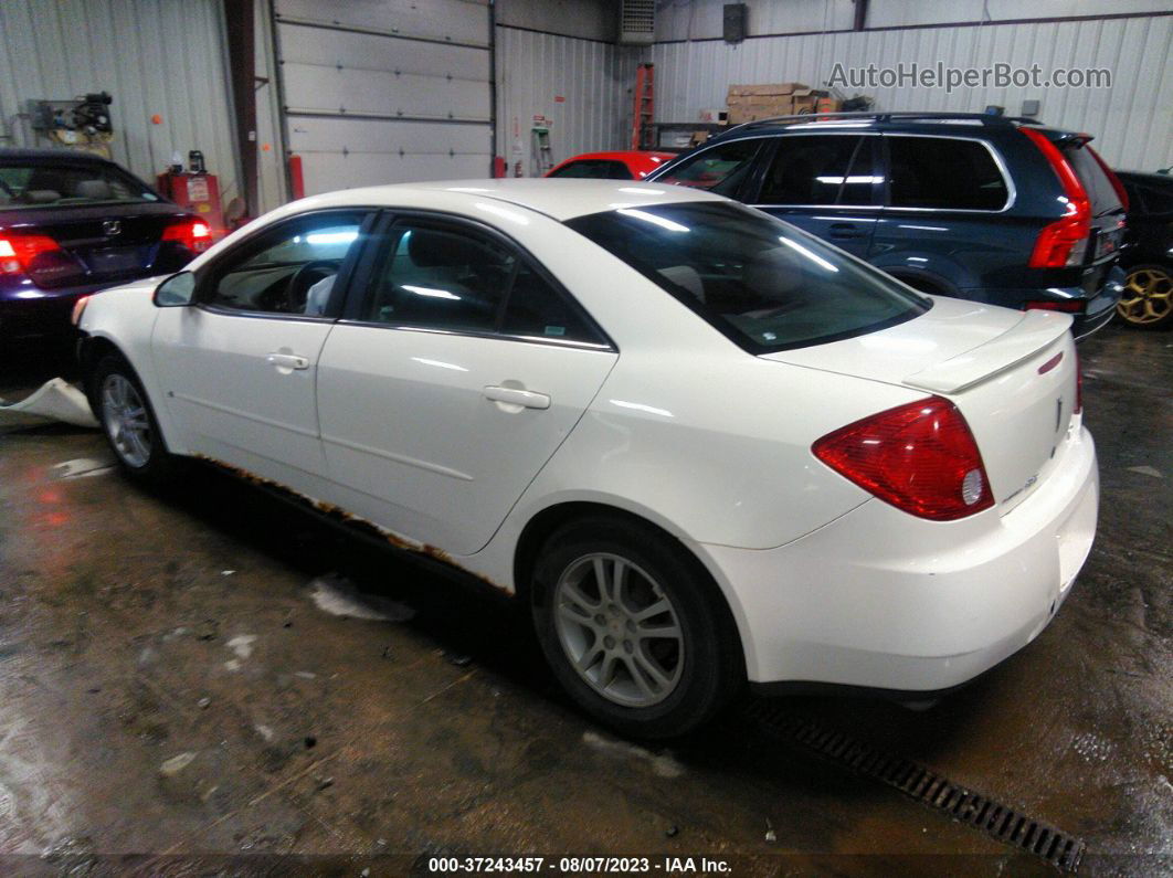 2006 Pontiac G6 6-cyl White vin: 1G2ZG558964136843