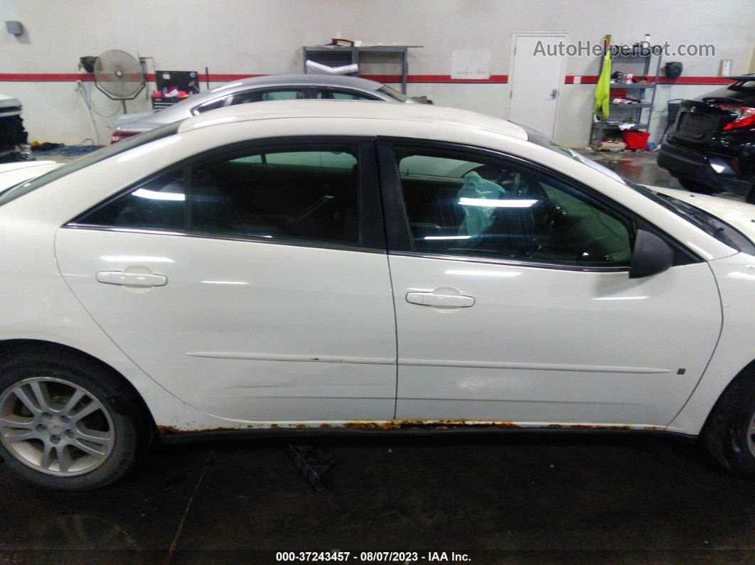 2006 Pontiac G6 6-cyl White vin: 1G2ZG558964136843