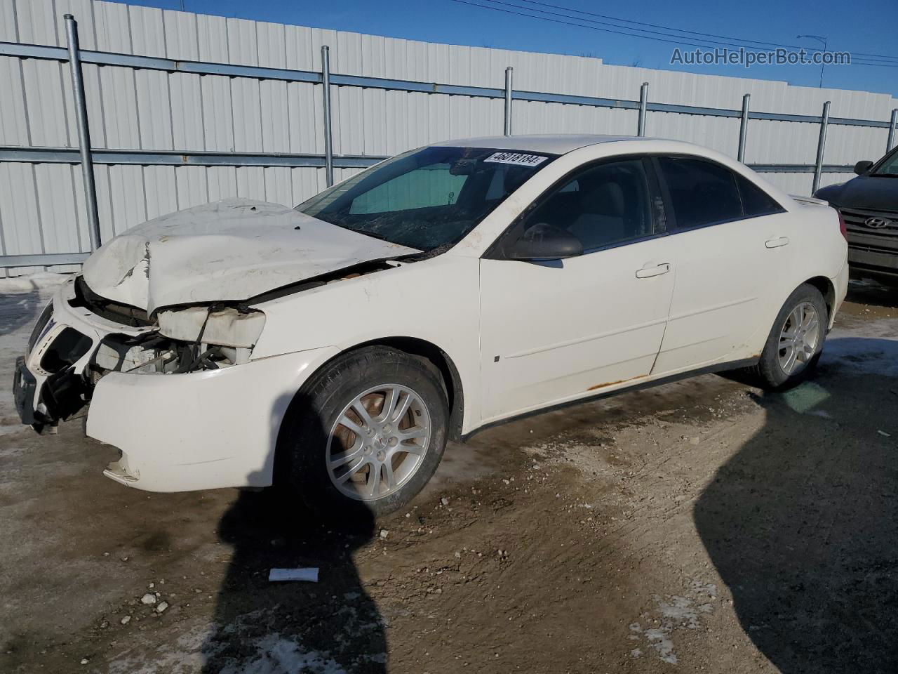 2006 Pontiac G6 Se1 White vin: 1G2ZG558X64238958