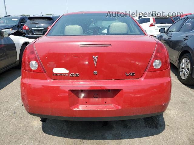 2006 Pontiac G6 Se1 Red vin: 1G2ZG578964140324
