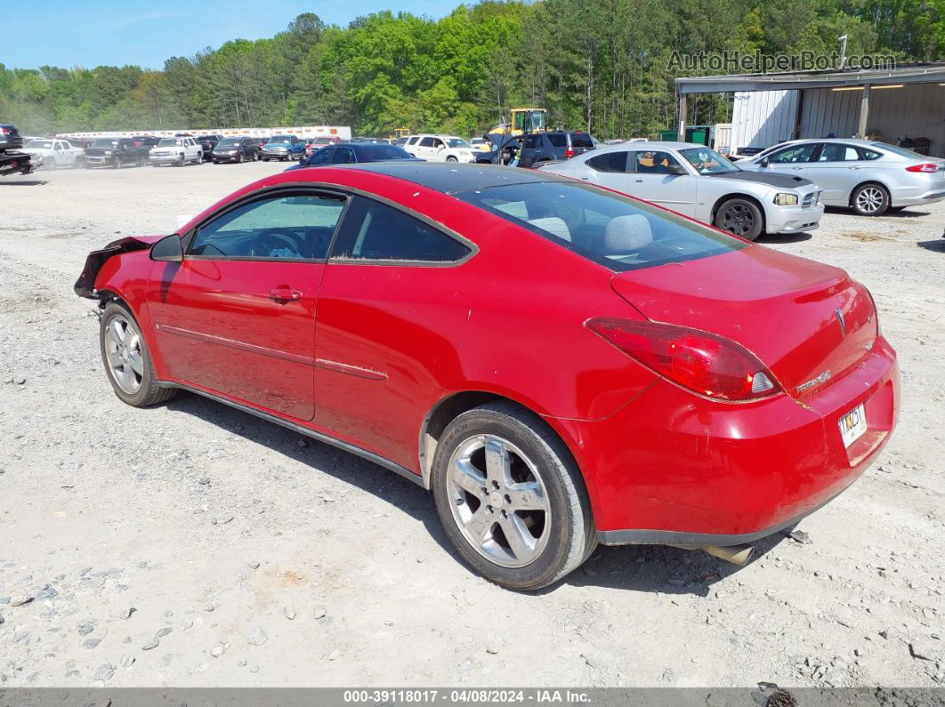 2006 Pontiac G6 Gt Red vin: 1G2ZH158664184547