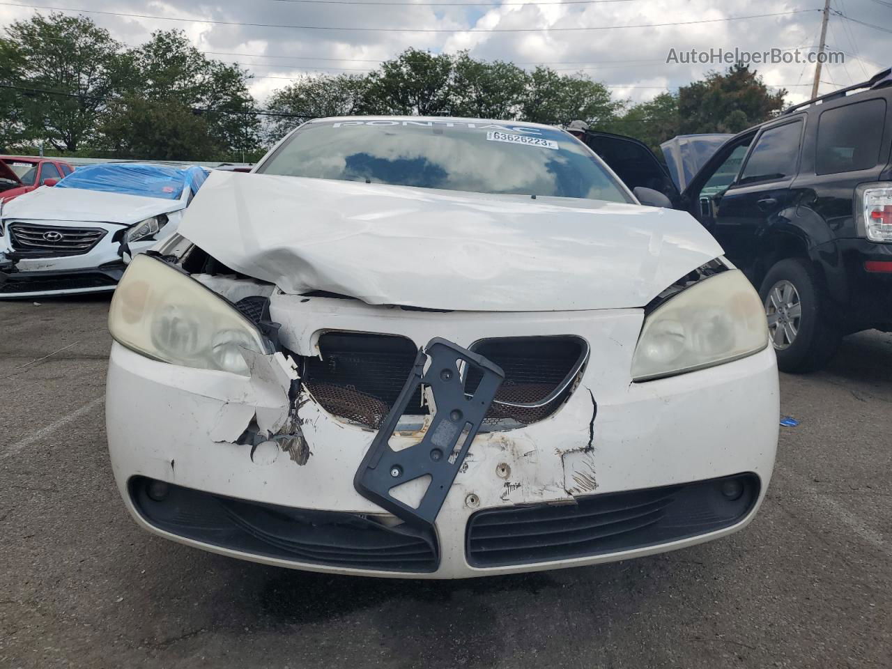 2006 Pontiac G6 Gt White vin: 1G2ZH558064155391