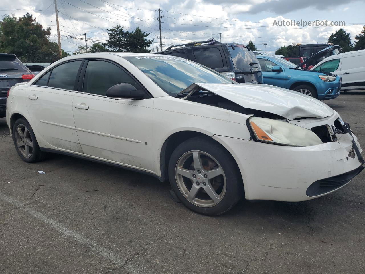 2006 Pontiac G6 Gt White vin: 1G2ZH558064155391