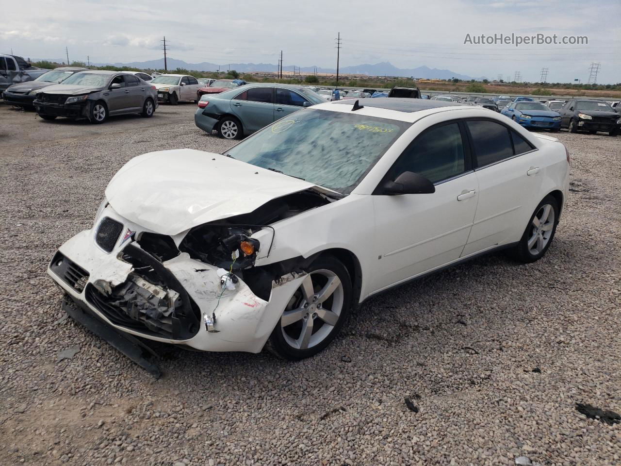 2006 Pontiac G6 Gtp White vin: 1G2ZM551364151141