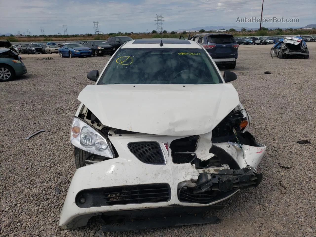 2006 Pontiac G6 Gtp White vin: 1G2ZM551364151141