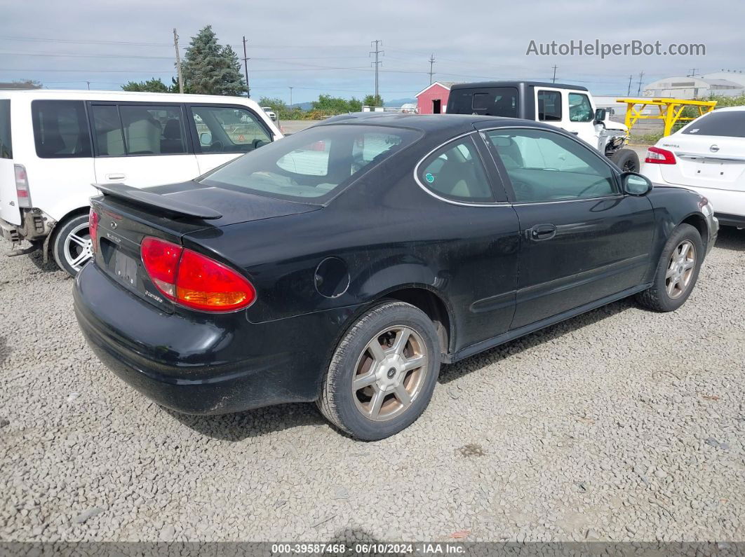 2001 Oldsmobile Alero Gls Black vin: 1G3NF12E41C191988