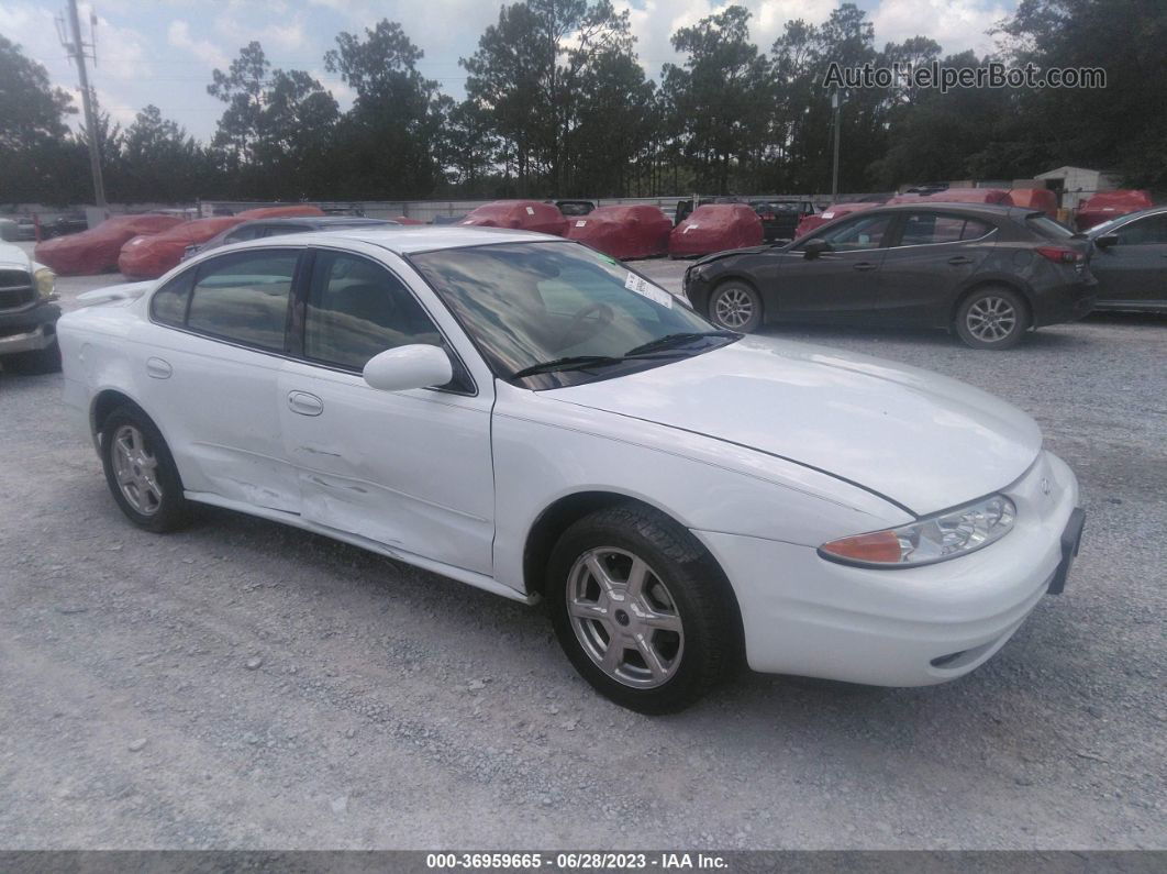 2001 Oldsmobile Alero Gls White vin: 1G3NF52E21C165915