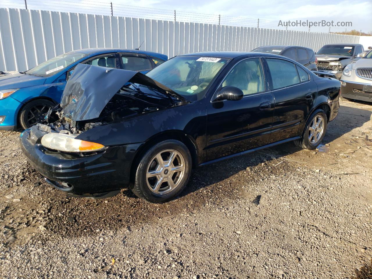 2001 Oldsmobile Alero Gls Black vin: 1G3NF52E51C170557