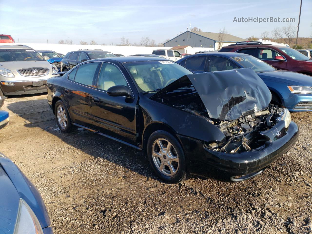 2001 Oldsmobile Alero Gls Black vin: 1G3NF52E51C170557