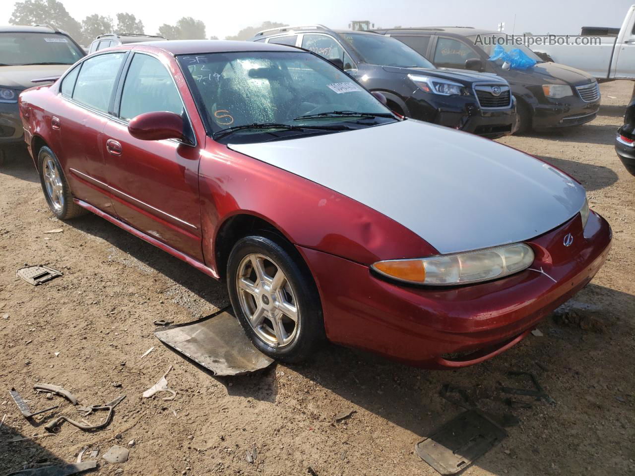 2001 Oldsmobile Alero Gls Red vin: 1G3NF52E81C140436