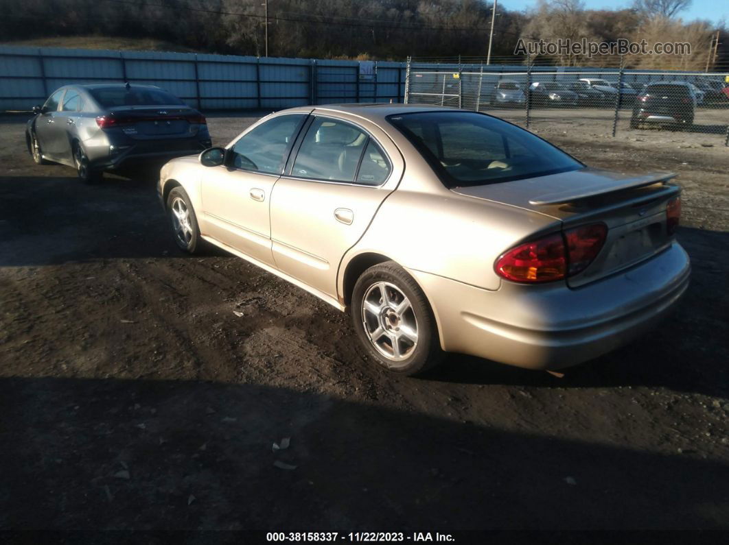 2001 Oldsmobile Alero Gls Gold vin: 1G3NF52E91C260245