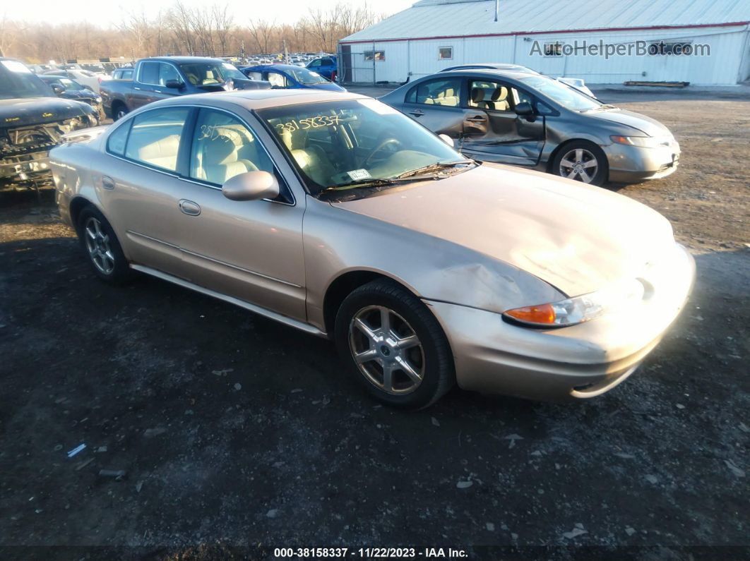 2001 Oldsmobile Alero Gls Gold vin: 1G3NF52E91C260245